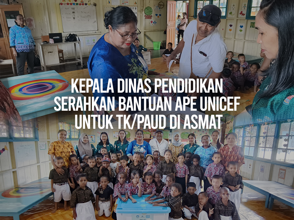 Kepala Dinas Pendidikan Serahkan Bantuan APE UNICEF
