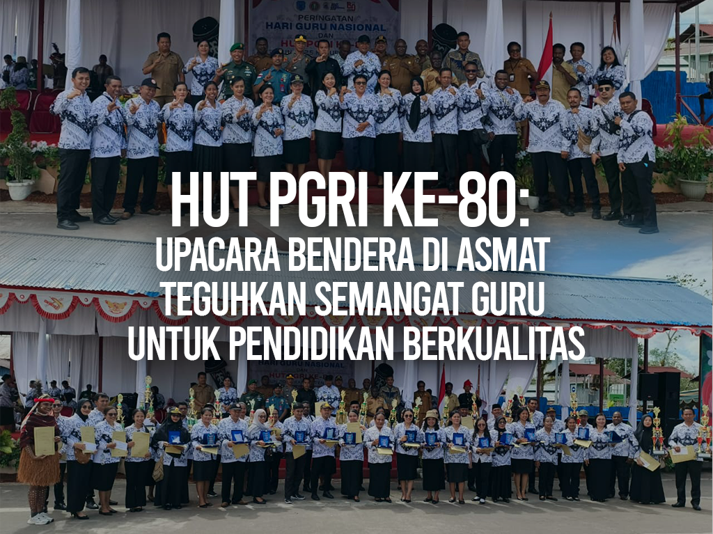 Upacara Bendera di Asmat Teguhkan Semangat Guru untuk Pendidikan Berkualitas
